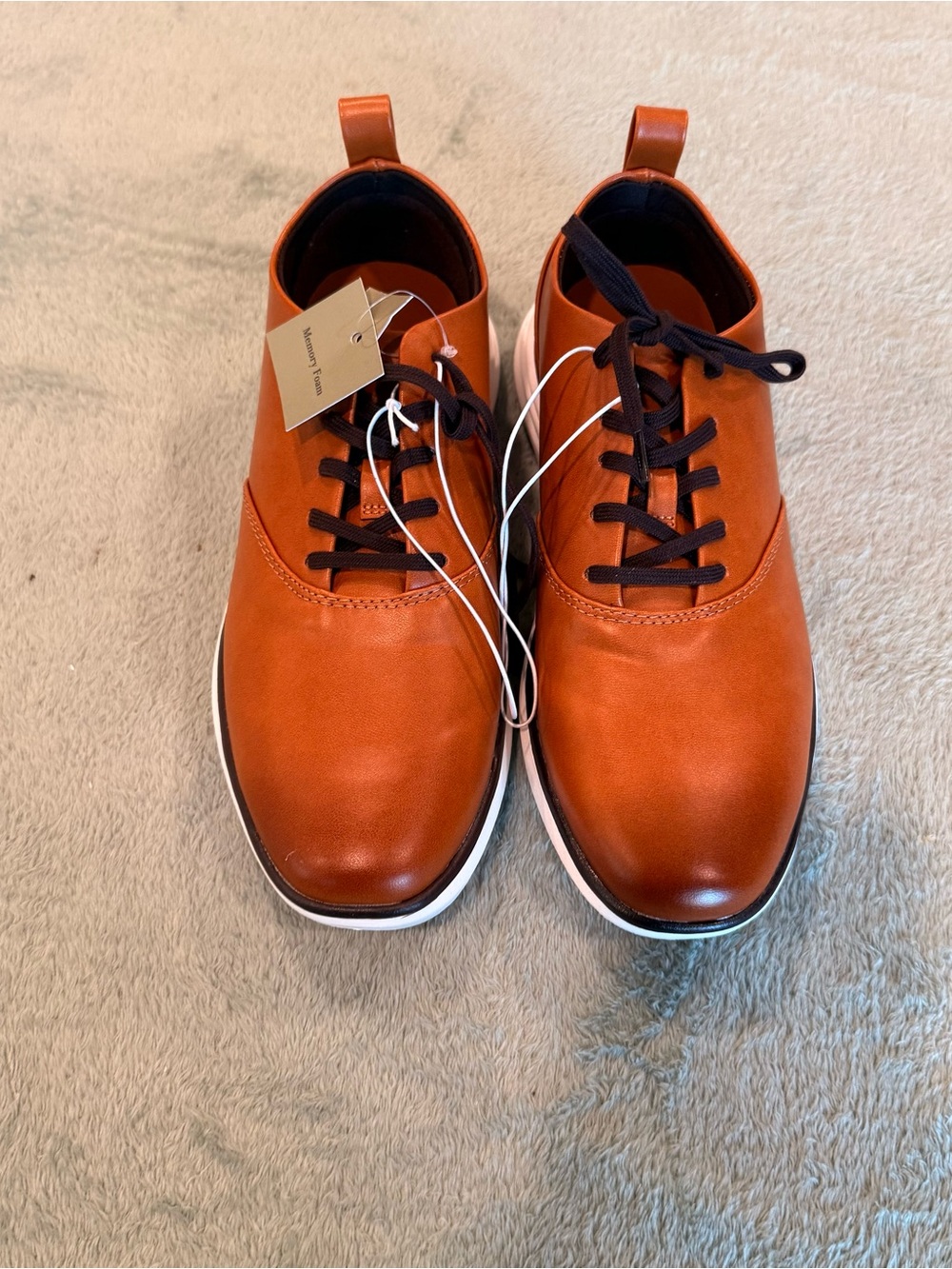 Goodfellow & Co Men’s Brown Casual Oxford Shoes Memory Foam Size 7